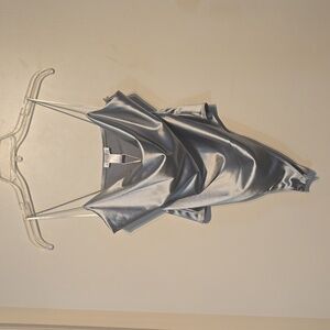 NWT satin stretch thong bodysuit